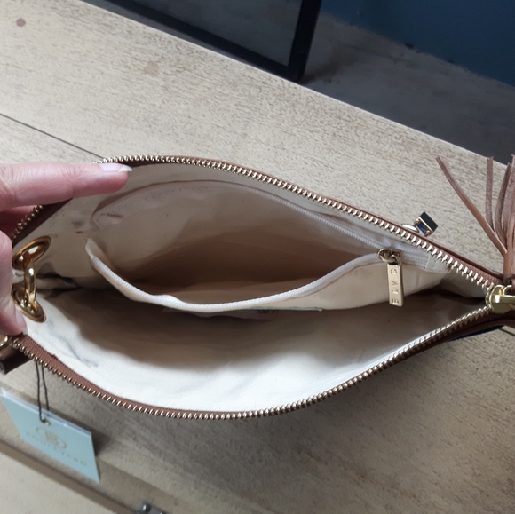 Genuine Leather Sapphire Boulevard Clutch - NWT - Picture 4 of 7